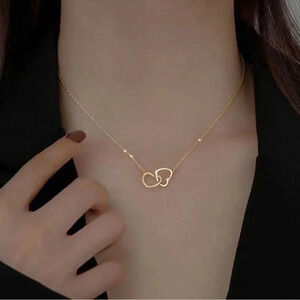 2 LEFT! Dainty Gold locked Heart Necklace